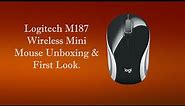 Logitech M187 Wireless Mini Mouse Unboxing & First Look.