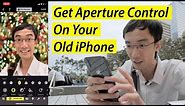 Get the iPhone XS aperture adjust on your iPhone X/7Plus/8Plus