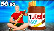 Giant Nutella Go | How to Make The World’s Largest DIY Nutella Go by VANZAI