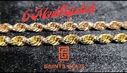 Saintsgold 4.2mm Rose & Yellow 14k Gold Prism Cut Rope Bracelets Update!