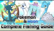 Pokemon Sun and Moon ► How To Get All RARE Fishing Encounters (Dhelmise, Feebas, Mareanie & MORE!)