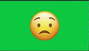 Worried Emoji Green Screen Footage Royalty Free Download Stock Video 2019