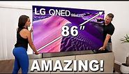 Amazing 86" LG QNED85 4k Mini-LED TV