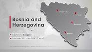 Bosnia And Herzegovina Map With The Most Important Cities