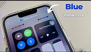 How to get Blue battery icon in any iPhone - Blue Battery icon iPhone
