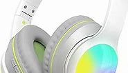 Kids Bluetooth Headphones, Kid Odyssey Wireless Headset for Toddlers, 84/94dB Volume Limited, 50H Playtime, Bluetooth 5.3, Built-in Microphone Headphones for Boys Girls iPad Tablet School Gray