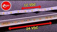 What's the difference between 12 and 24 volt LED strip?