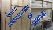 How to make sturdy 2x4 garage shelves easy or complicated!