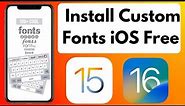 How to Install and Use Custom Fonts on iPhone and iPad in iOS 16