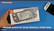 Nintendo Switch Lite (Gray) Unboxing & Initial Setup