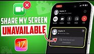 How to Enable Share My Screen Unavailable on Facetime - Turn on Share Your Screen on Facetime