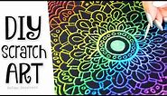 DIY SCRATCH-OFF ART - Phone Case, Mandala, & Card - How To // SoCraftastic