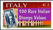 Italy Stamps Value - Part 3 | 100 Most Valuable Rare Italian Postage Stamps Information