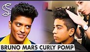 Curly Pomp Bruno Mars - Pompadour - Men's hair