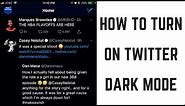 How to Turn on Twitter Dark Mode