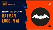 Illustrator how to draw batman logo in pen tool class 5