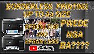 HOW TO DO BORDERLESS PRINTING UP TO A4 SIZE ON EPSON L5190 AND EPSON L5290