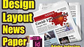 How to Design Layout News Paper With Adobe Indesign Tutorial