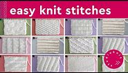 Easy Knit Stitch Patterns for Beginners