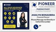 Pioneer Insurance Filipino with Analyn Parizal Bonaobra - Explainer Video