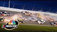2018 Daytona: Ricky Stenhouse Jr. initiates 20 car crash at Daytona on Lap 54 I NASCAR | NBC Sports
