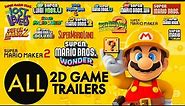 All 2D Super Mario Game Trailers (1985-2023)