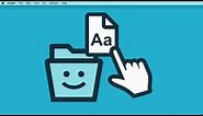 How to Install a Font on a Mac