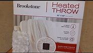 Costco Sale Item Review Brookstone Heated Throw Blanket *Internal Wires Barely Noticeable In Use*