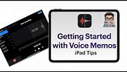 iPad Tips: Getting Started with Voice memos (iPadOS 14)