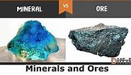 Minerals and Ores | Ores And Minerals - Definition, Types & Differences