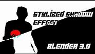 How To Achieve Stylized Shadow Art Effect (Bad Apple Effect) | Blender 3.0