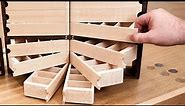 Making The Coolest Small Parts Organizer - Woodworking