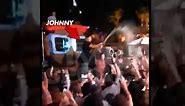 Johnny Manziel -- CHAMPAGNE RAINSTORM ... In Vegas Nightclub