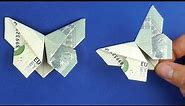 Geldscheine falten: Schmetterling falten 5 euro | Geldgeschenk zum Hochzeit, Geburtstag