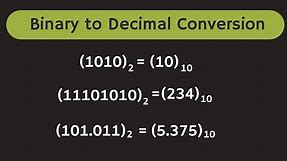 Binary Number System: Counting in Binary Number System | Binary to Decimal Conversion