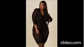 Black Plus size fashion show - Beautiful women