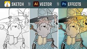 Adobe Illustrator for Beginners - Sketch to Vector Tutorial