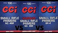 CCI Small Rifle Primer Comparison (CCI 400 VS CCI 450 VS CCI BR-4)