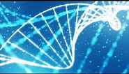 Free motion background - Abstract DNA molecule - free medical moving background