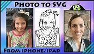 How to make a photo into an SVG from your iphone/ipad for Free