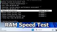 CMD : Speed Test RAM on Windows 11/10