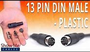 How To Install The 13 Pin DIN Male Solder Connector - Plastic