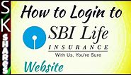 How to login to SBI Life insurance website