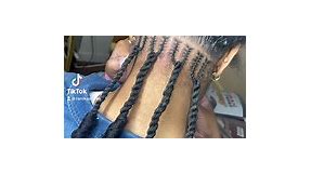 Invisible Locs W/Stitch Braids & Hearts 💗 #stitch #hearts #braidstyles #braid #stitchbraids #braids #braiding #braidstyles #braider #locs #locstyles #locstylesforwoman #invisiblelocs | Ranika Styles
