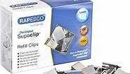 Rapesco Supaclip #60 Refill Clips - Stainless Steel, Pack of 100 (CP10060S)