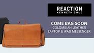 Kenneth Cole Reaction Come Bag Soon Leather Messenger