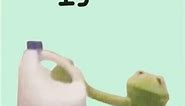 Kermit likes drinking bleach #funny #memes
