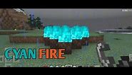 Cyan fire | MINECRAFT |
