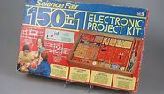 Science Fair 150 in 1 Electronic Project Kit circa 1976, Tandy \ Radio Shack product review.