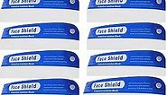 10 Pcs Protective Clear Safety Face Shields - Spit, Splash And Splatter Protection. Plastic Face Shields For Men, Full Face Shield, Clear Face Shield With Elastic Headband. Disposable Face Shield